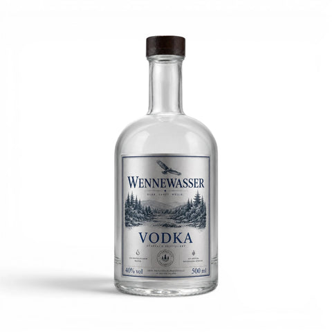 Wennewasser Premium Vodka 40 % Vol. - Made in Germany - WALDDESIGNERIN®