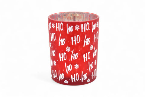 Windlicht / Teelicht Ho Ho Ho