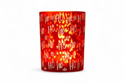 Windlicht / Teelicht Ho Ho Ho