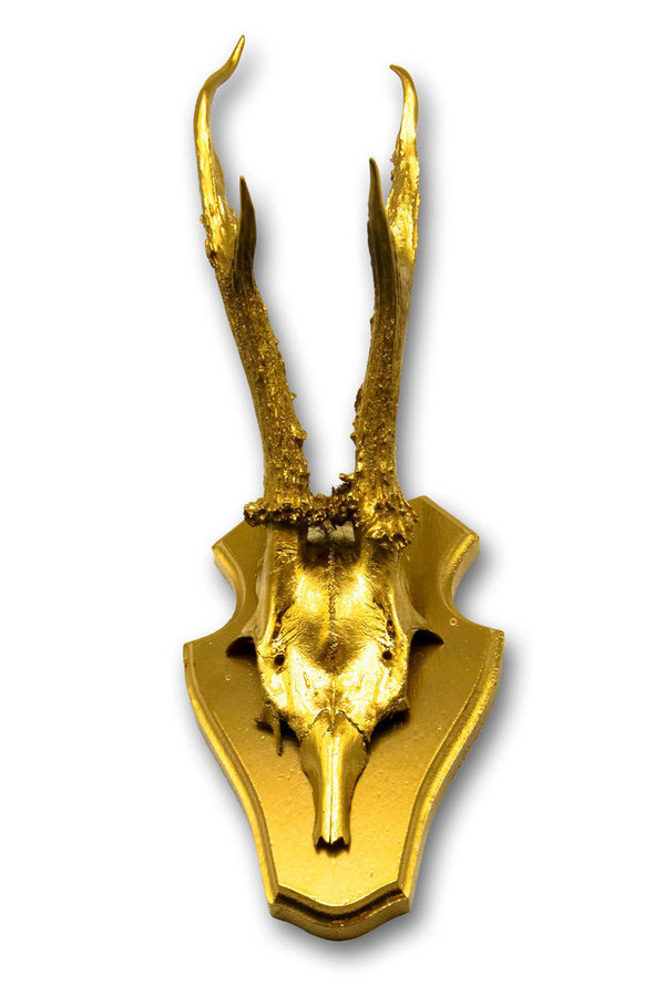 Geweih - Gehörn #20 - Gold - Handmade in Diepental - WALDDESIGNERIN ® - Verkauft!