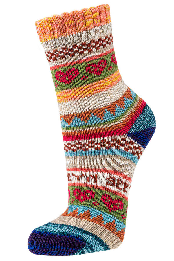 Norweger Söckchen / Socken aus Baumwolle 3er Pack - Größe 35 - 38